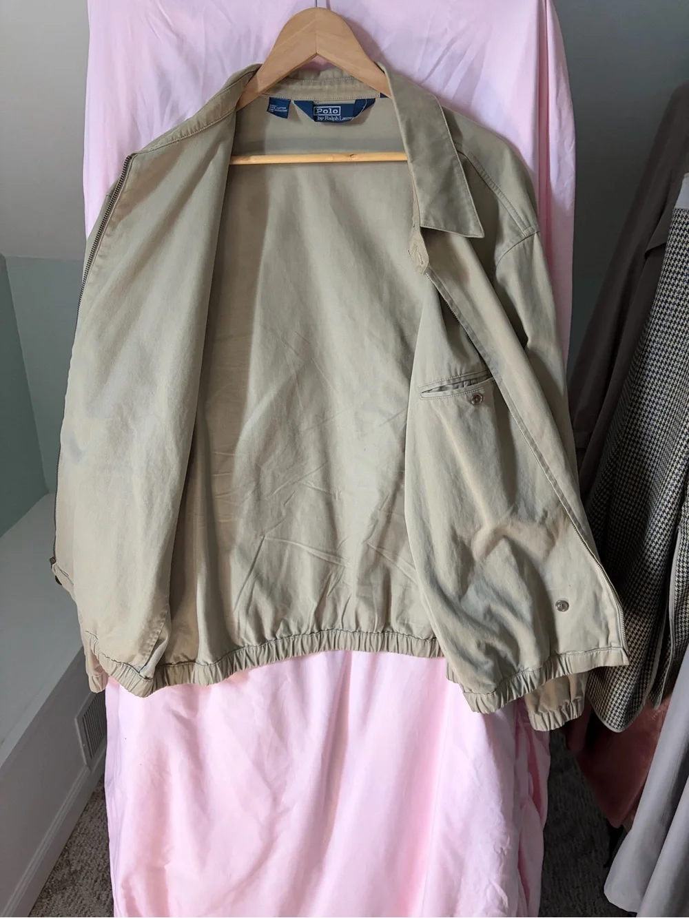 Vintage Polo by Ralph Lauren Men’s Khaki Harrington Jacket size XL